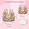Easter Bunny Diamond Art Tabletop Kit – DIY Rabbit & Easter Egg Crystal Painting Desk Ornament with Base for Home Decor